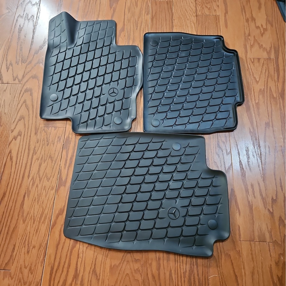 Mercedes GLE 350 GLE 450 GLE 580 Rubber Floor Mats Set of 3 Genuine OEM